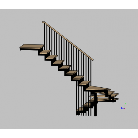 Внутренняя металлическая лестница 